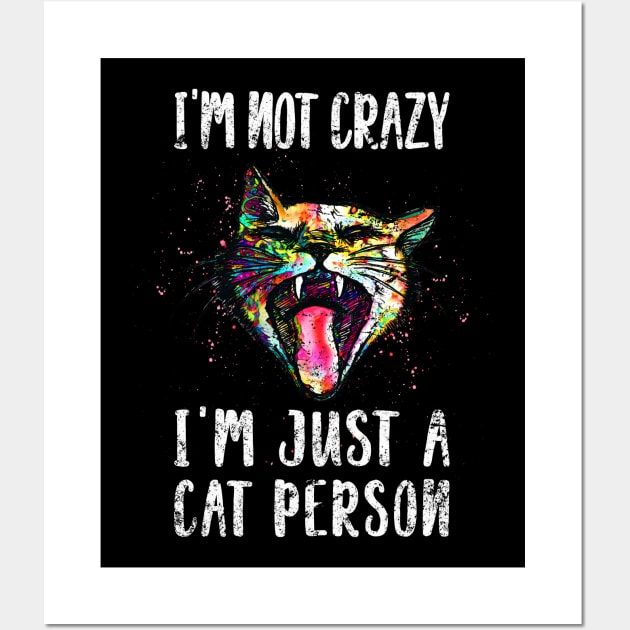 Crazy cat person Wall Art by VBleshka